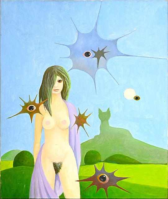 Bez tytułu (Akt z zielonym kotem), 1997