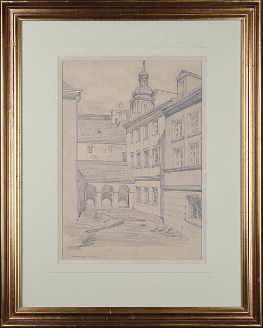 Widok ulic Starówki - Warszawa I, 1953