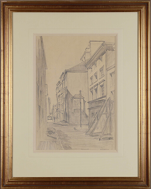 Widok ulic Starówki - Warszawa II, 1953