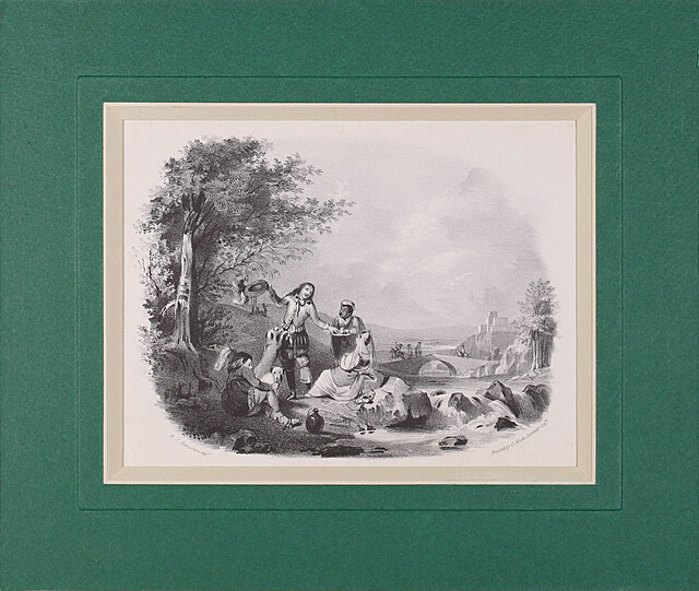 Odpoczynek przy potoku, XIX w.