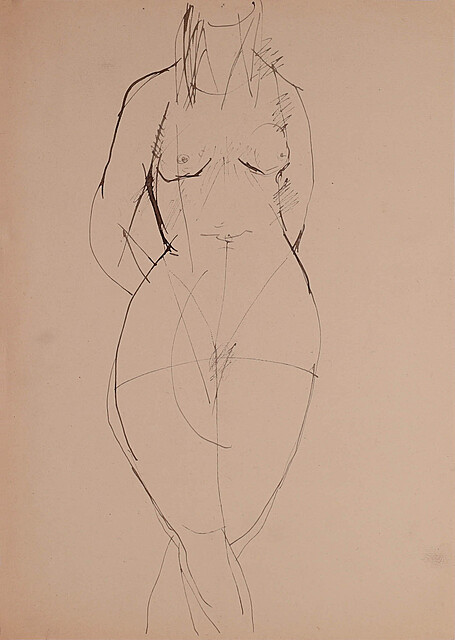 Akt kobiecy, lata 50-te XX w.