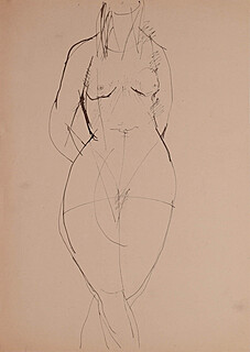 Akt kobiecy, lata 50-te XX w.