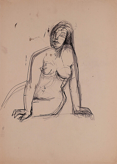 Akt kobiecy, lata 50-te XX w.