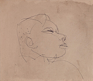 Szkic głowy, lata 50-te XX w.