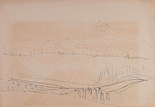 Szkic pejzażu, lata 50-te XX w.