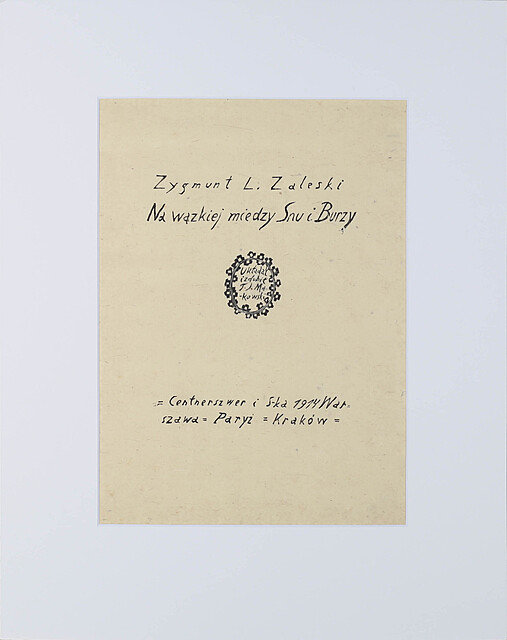 Karta z książki Ludwika Zaleskiego, Paryż-Warszawa, 1914