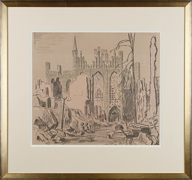 Gdańśk ulica Mariacka z Bazyliką Mariacką, 1946