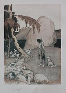 Abel ze stadem owiec