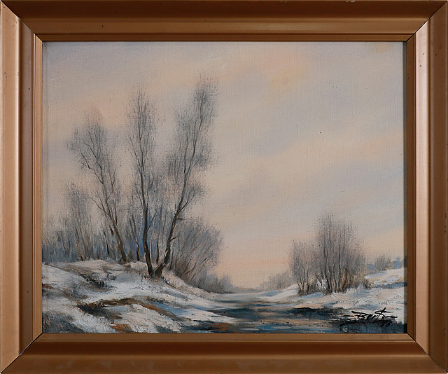 Pejzaż zimowy, 1986