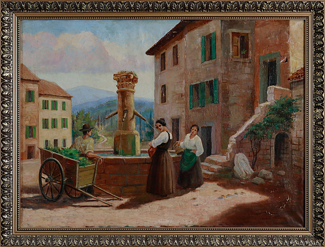 Odpoczynek przy fontannie