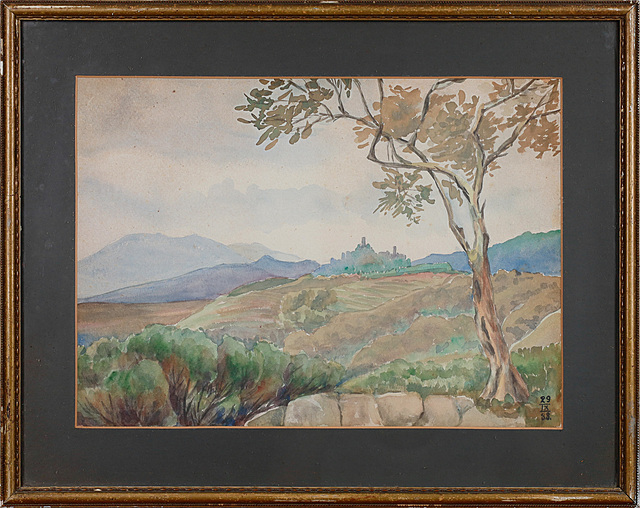 Pejzaż z zamkiem, 1938