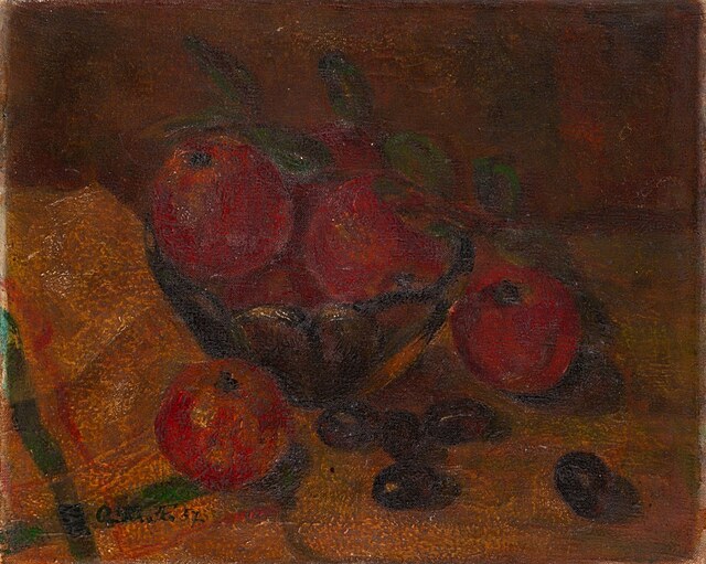 Martwa natura z jabłkami, 1957