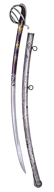 Szabla kawaleryjska, Europa Zachodnia, ok. 1800