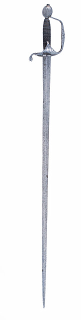 Szpada bojowa, Europa Zachodnia, 1 poł. XVIII w.