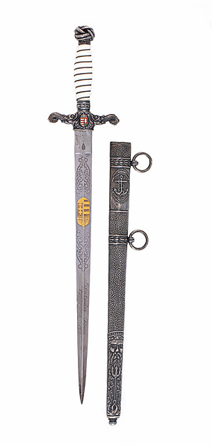 Kordzik oficera Królewskiej Marynarki Śródlądowej, Węgry, wz. 1925