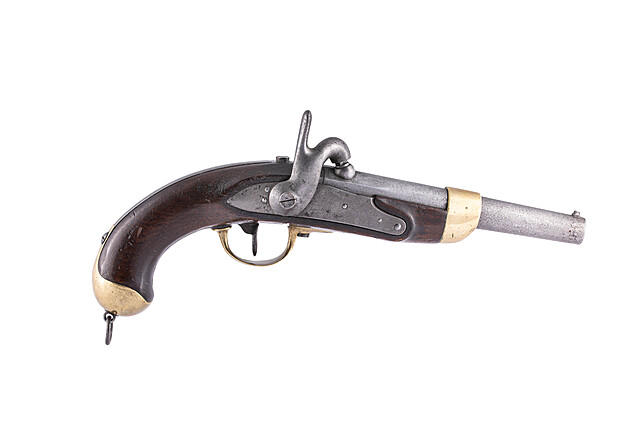 Pistolet kapiszonowy kawaleryjski, Francja, model 1822T Bis