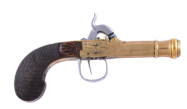 Pistolet podróżny, Belgia, XIX w.