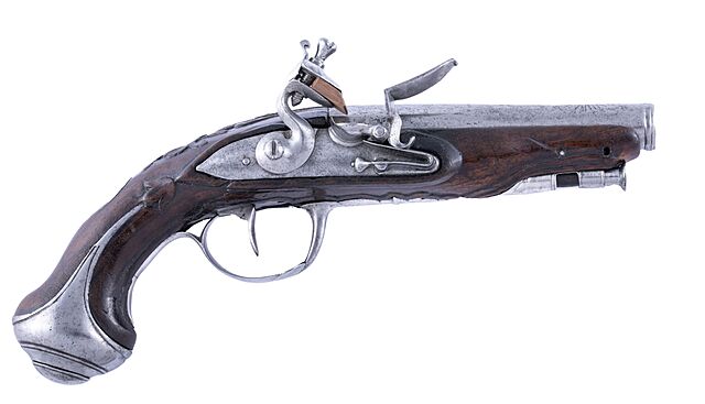 Pistolet podróżny, Francja, 1 poł. XIX w.