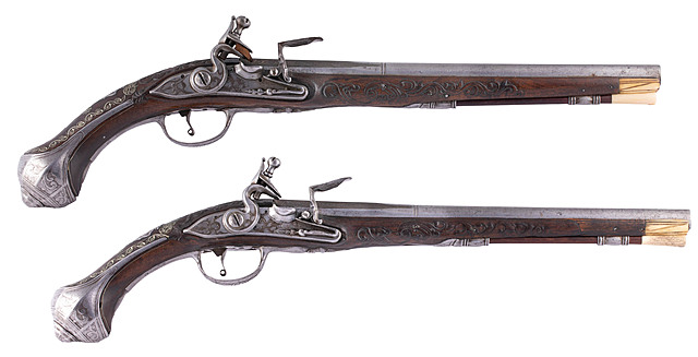 Para pistoletów. Europa Zach., XVIII w.