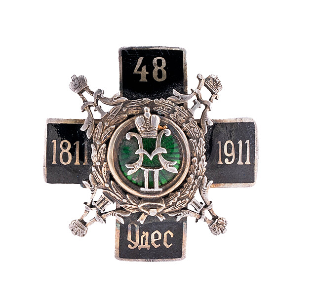 Odznaka oficerska 48 Pułku Piechoty, Rosja, wtórnik