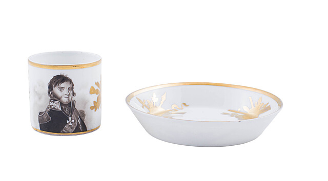 Filiżanka ze spodkiem, Paryż, ok. 1875