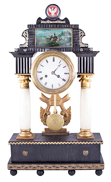 Zegar kominkowy, Polska, 2 poł. XIX w.