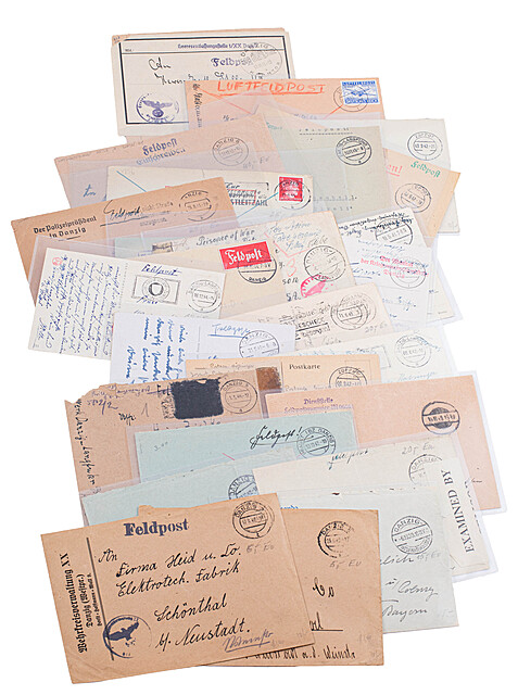 Zestaw listów/kartek z II wojny światowej