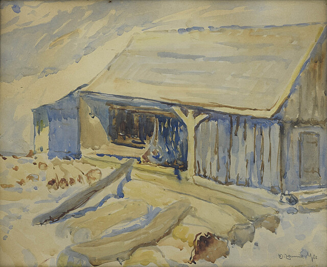Pejzaż z chatą, 1932