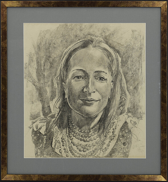 Portret kobiety w koralach