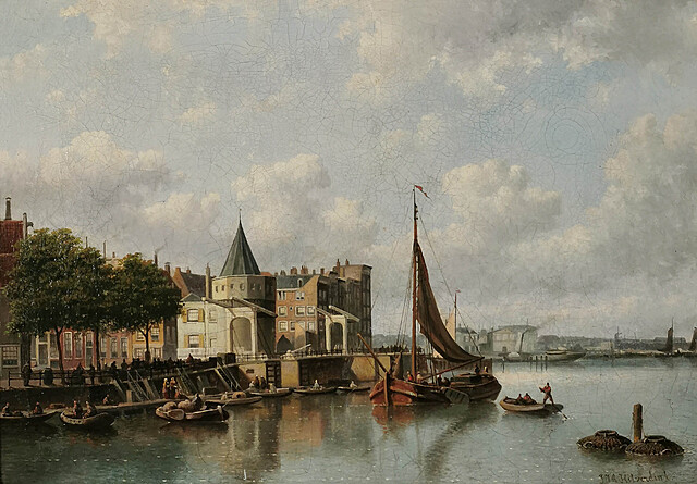 Nabrzeże w Amsterdamie