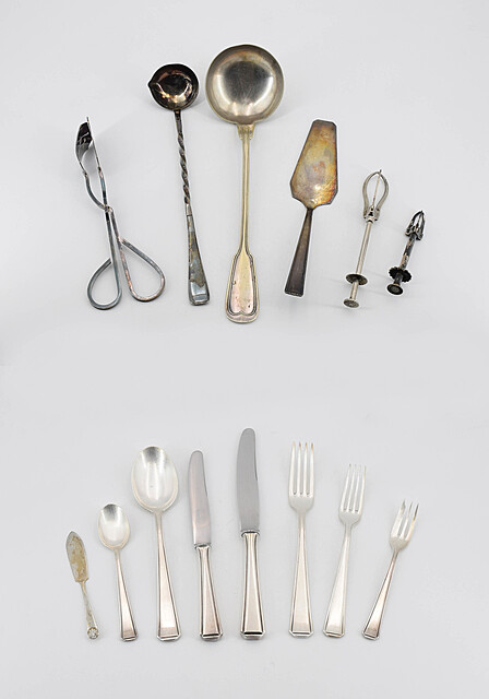 Zestaw sztućców na 12 osób (91 sztuk)