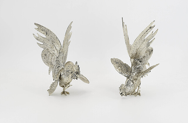 Dekoracja stołu - para kogutów