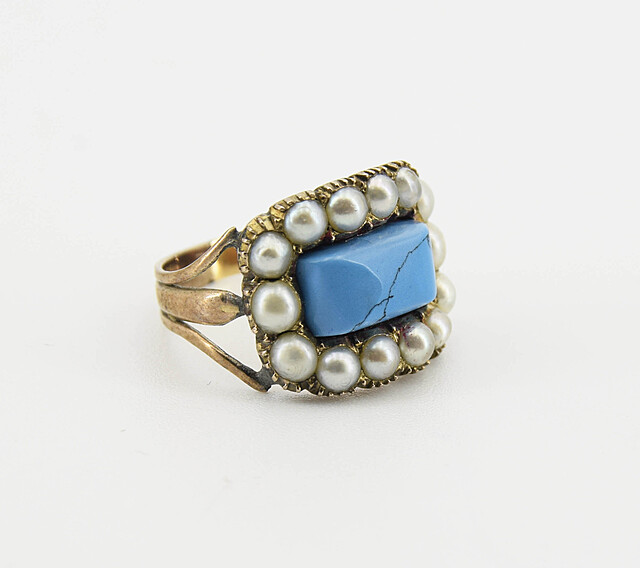 Pierścionek z turkusem