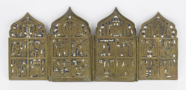 Ikona podróżna - Tetraptyk