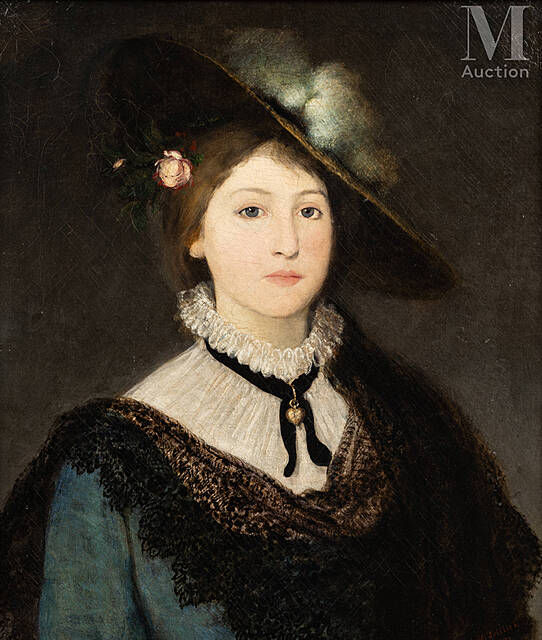 Portret kobiety z kryzą, 1879 r.