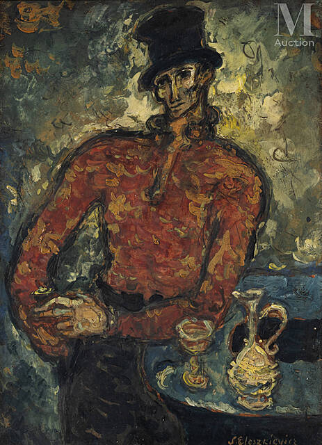 Dandys przy ladzie, ok. 1940 r.