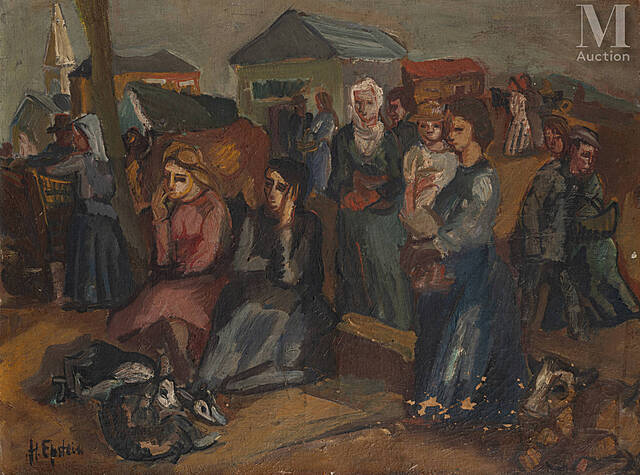 Scena targowa, ok. 1925 r.