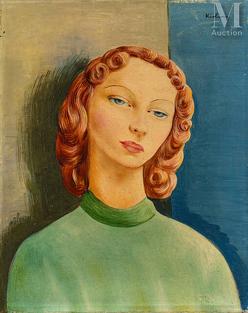 Młoda rudowłosa kobieta, ok. 1940 r.