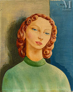 Młoda rudowłosa kobieta, ok. 1940 r.