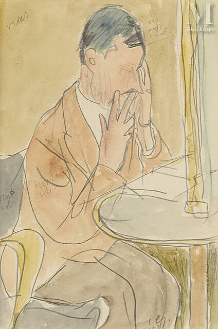 Zamyślony mężczyzna, 1954 r.