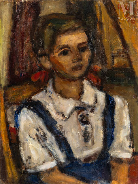 Młoda dziewczyna siedząca, 1948 r.