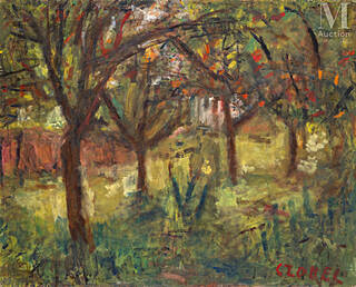 Sad artysty w Szentendre, ok. 1960 r.