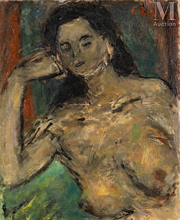 Akt oparty na łokciu, ok. 1962 r.