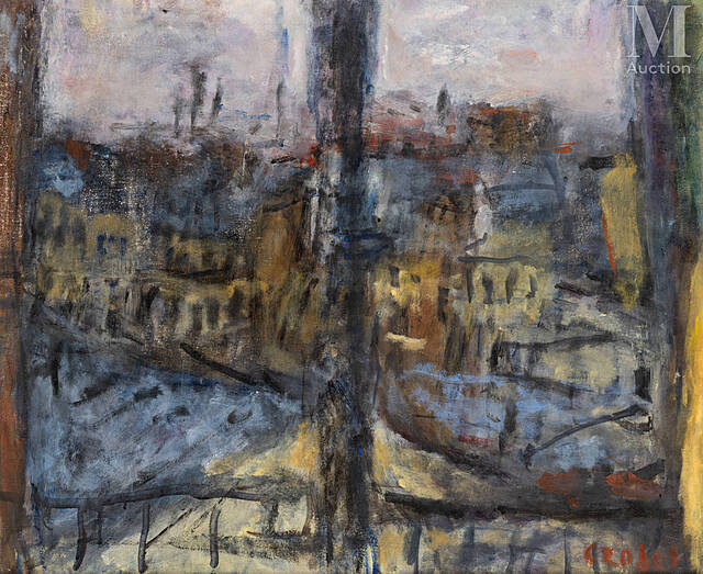 Widok z dachów Montparnasse, ok. 1965 r.