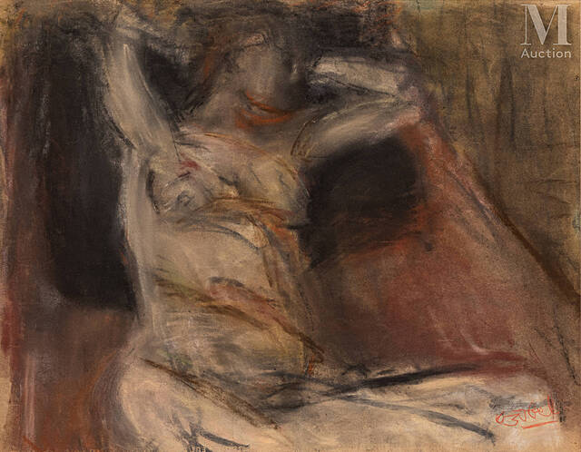 Nago na sofie, ok. 1960 r.