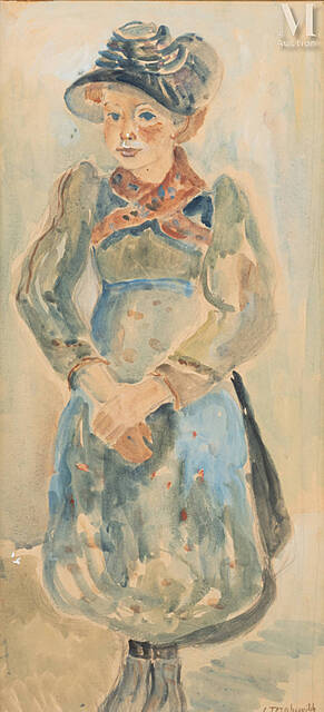 Młoda dziewczyna w kapeluszu