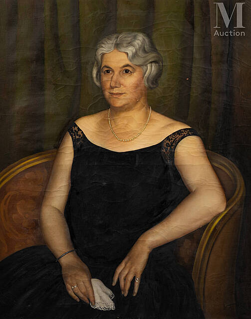 Portret kobiety z naszyjnikiem