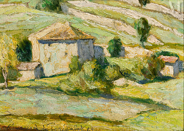 Ménerbes w zielonym światle, 1960 r.