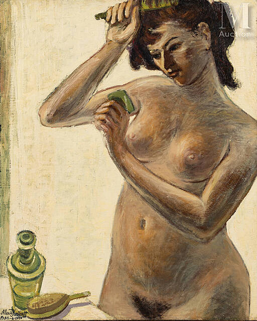 Kobieta z grzebieniem, 1940 r.