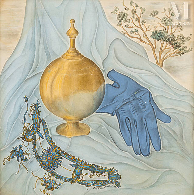 Martwa natura z rękawiczką